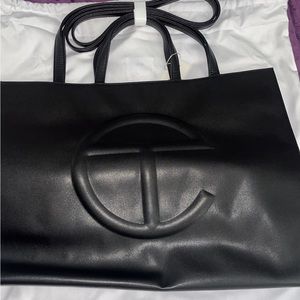 Large black Telfar bag, new never used, with tags